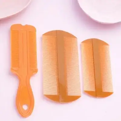 

3Pcs Double-Sided Fine Tooth Dandruff Comb for Hair Scalp Massage Anti-Static Plastic Hair Combing Tool Stimulates Blood