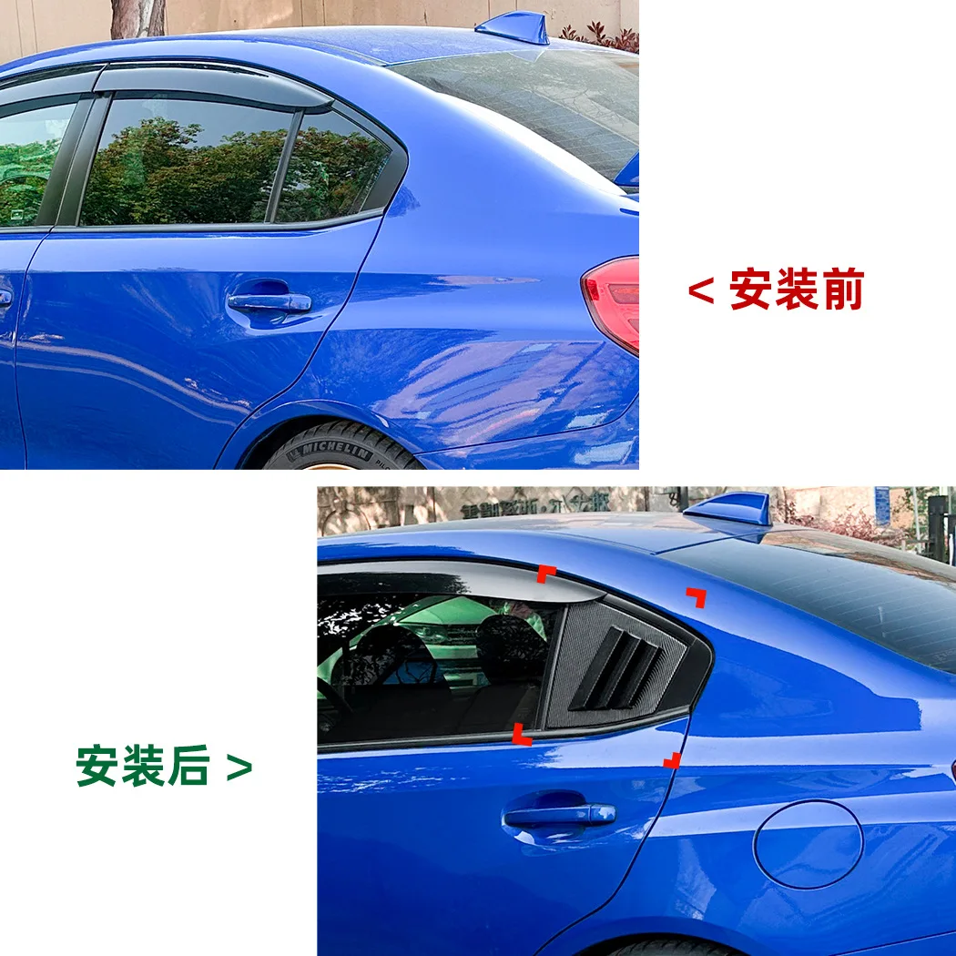 Subaru WRX STI VA 2014-21 Adesivo per tende triangolari per finestre Modifica esterna