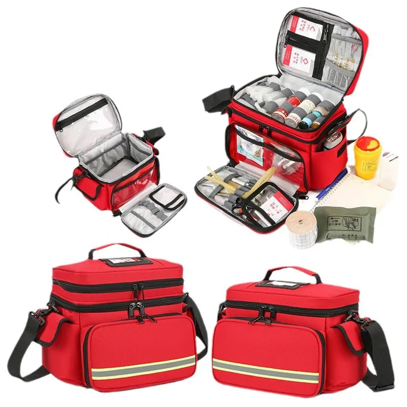 Waterproof Emergency Medical Rescue Kit Large Capacity Portable First Aid Bag for Outdoor Home Storage