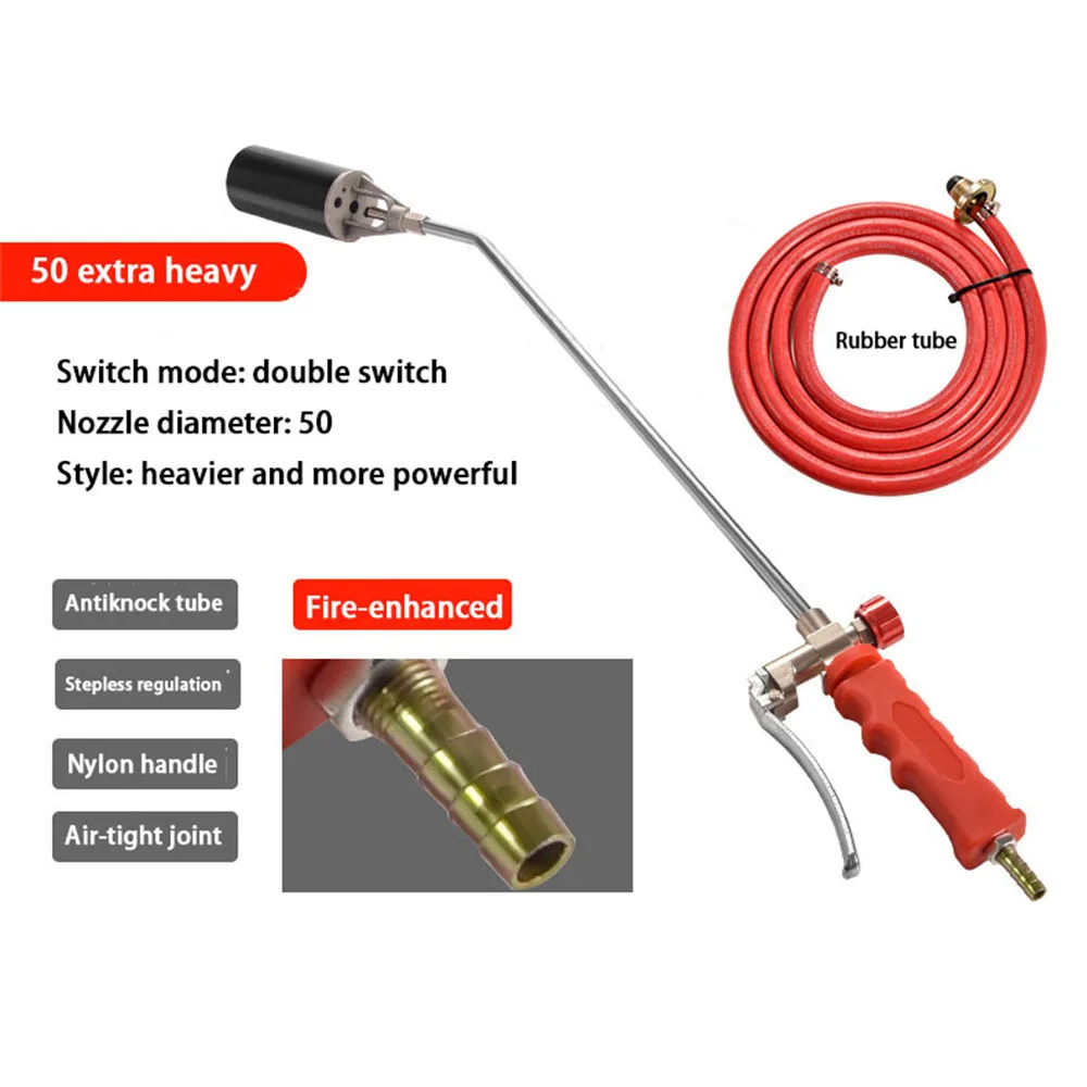 Household Fire Gun Spray Gun Burning Pig Hair Heating Gas Burning Liquefied Gas Fire Gun Wholesale Single-open Double-open