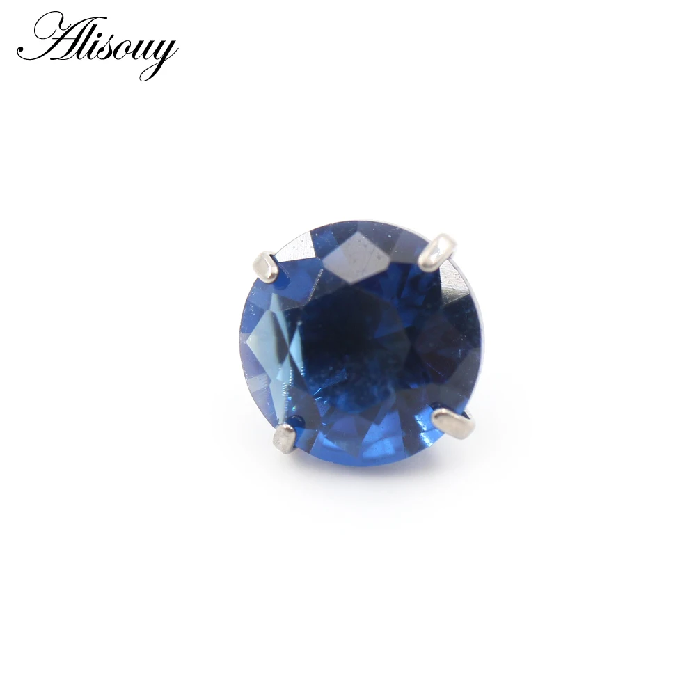 G23 Titanium External Thread Cubic Zircon Lip Labret Rings