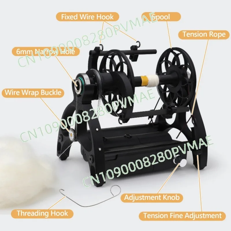 

Мини-электрическая прялка 12В – не требующая установки, с регулируемой скоростью, для пряжи, шерсти, шерсти собак и хлопка, для рукоделия