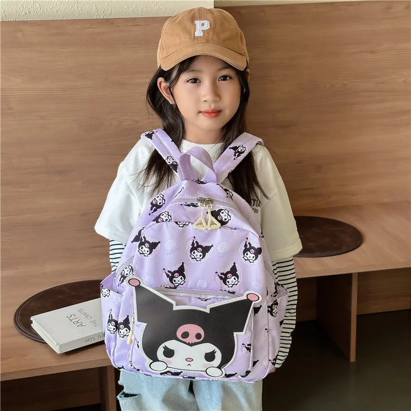 

New Sanrios Child Backpack Children's Bag Cartoon Cute Boy Girl School Bag Student Supplies Oxford Cloth Breathable Printing