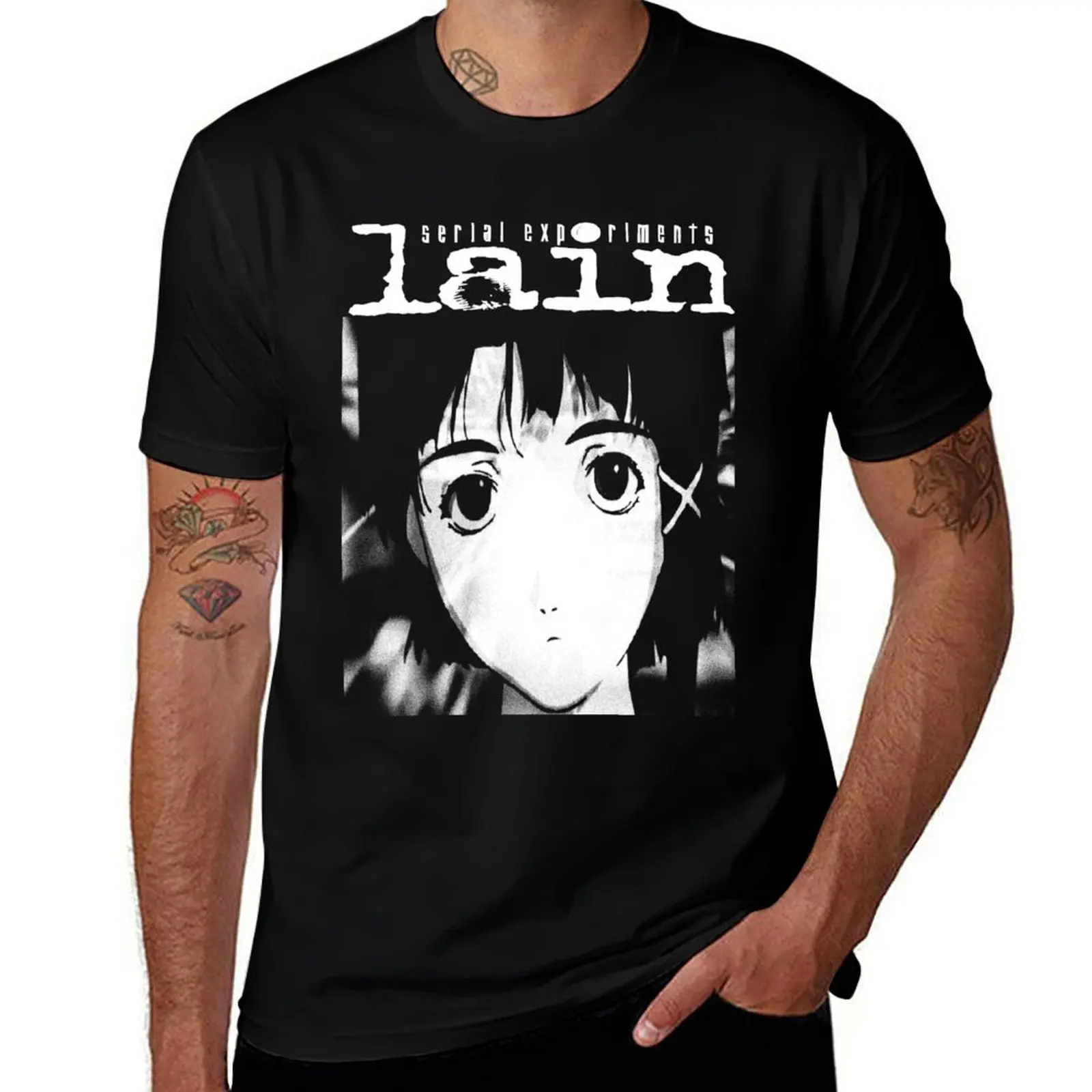 

Serial experiments lain T-Shirt High Elasticity Sports Tee Shirt