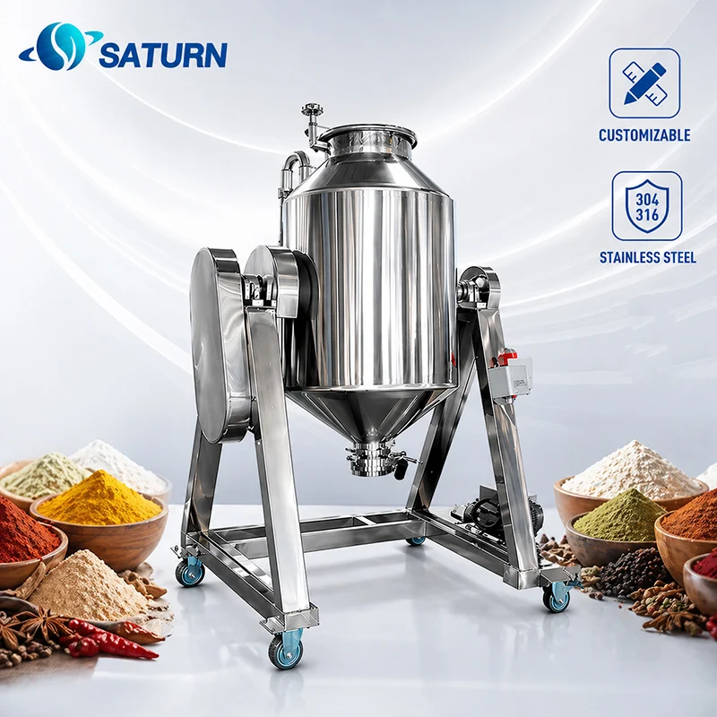 

Powder Mixer for Dry Spice and Instant Coffee Powder Mixing Machine Food Processing