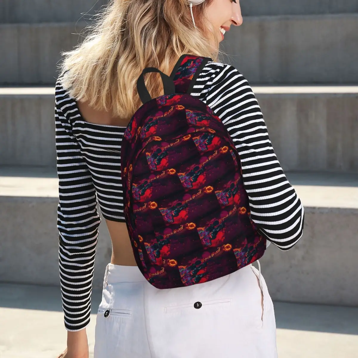 Hyper Beast Cover Photo Student Backpack School Bag Hiking Travel Daypack for Men Women Bookbag Shoulder Bags