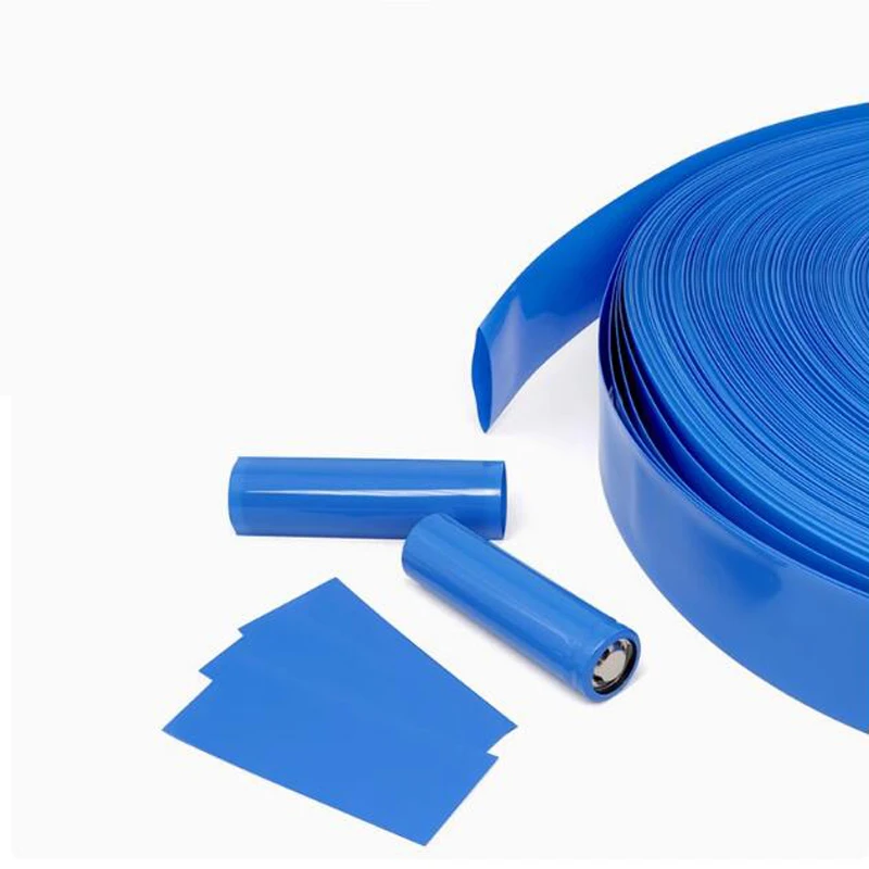 Luva termorretrátil de pvc, pacote de bateria de lítio 18650-21700, isolamento de pele de plástico, filme termorretrátil, tubo retrátil