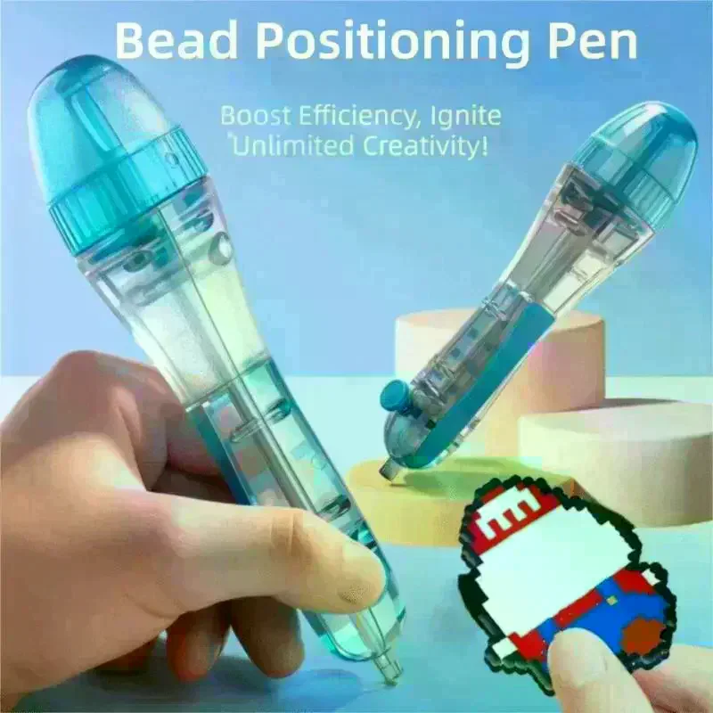 Perler Beads Pen DIY Tools Children Puzzles Automatic Press Upgraded Bead Tool Bead Art Crafting Children Puzzles Accessory