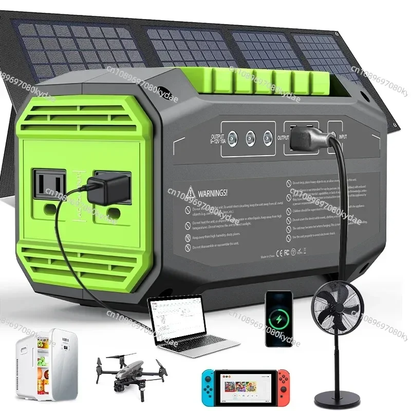 Large Capacity Power Pack 200W Portable Smart Solar Power Generator 110V 220V for Home  Outdoor