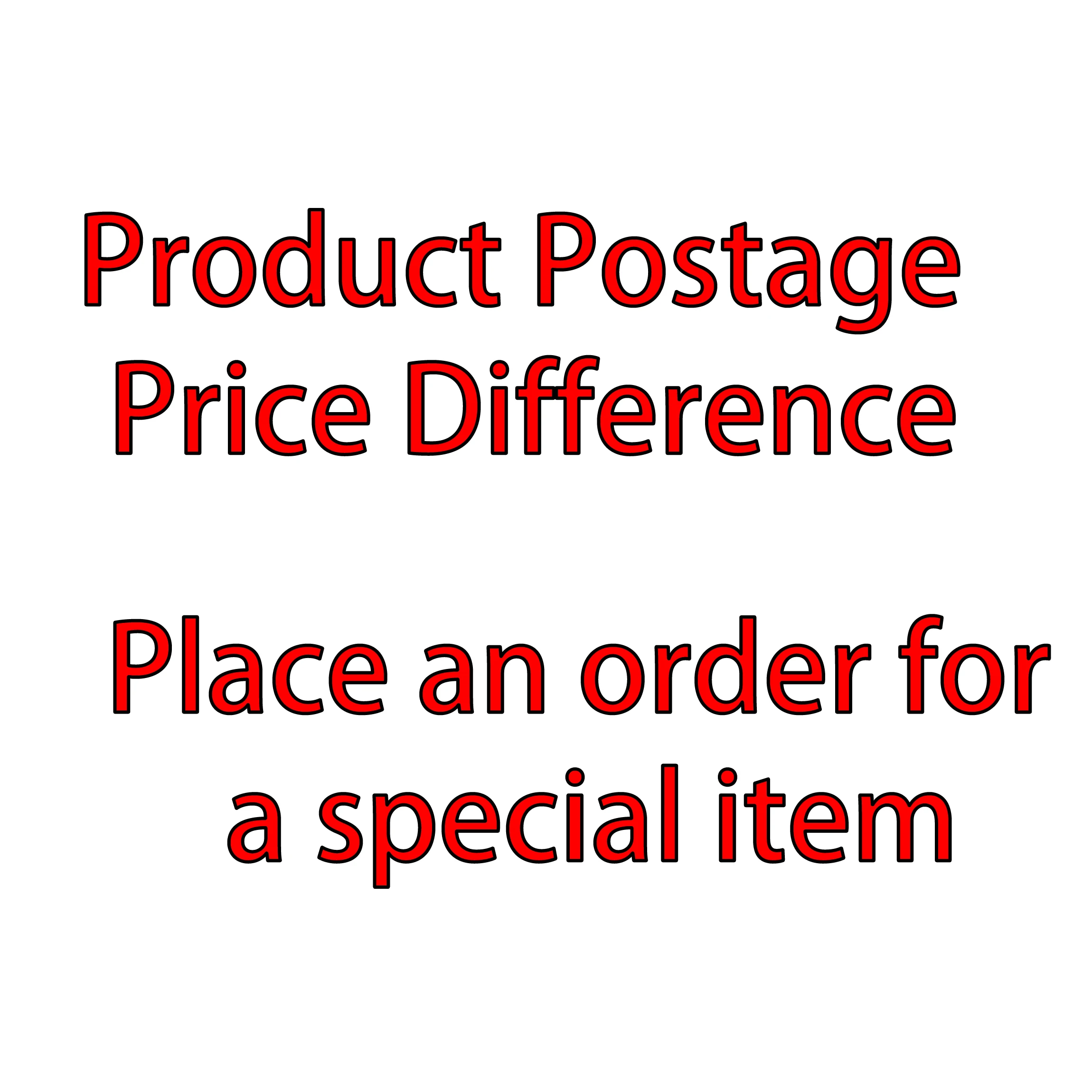 

Product Postage Price Difference