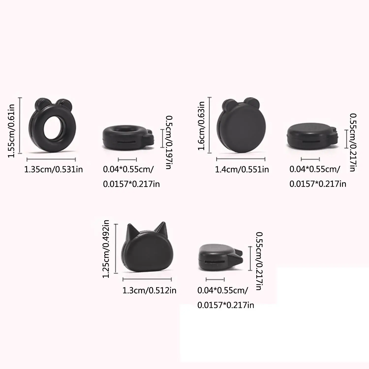Silicone Anti-slip Ear Hook For Glasses Elastic Grip Temple Tip Stoppers Holder Eyeglasses Eyewear Retainer Holders 안경 귀고무