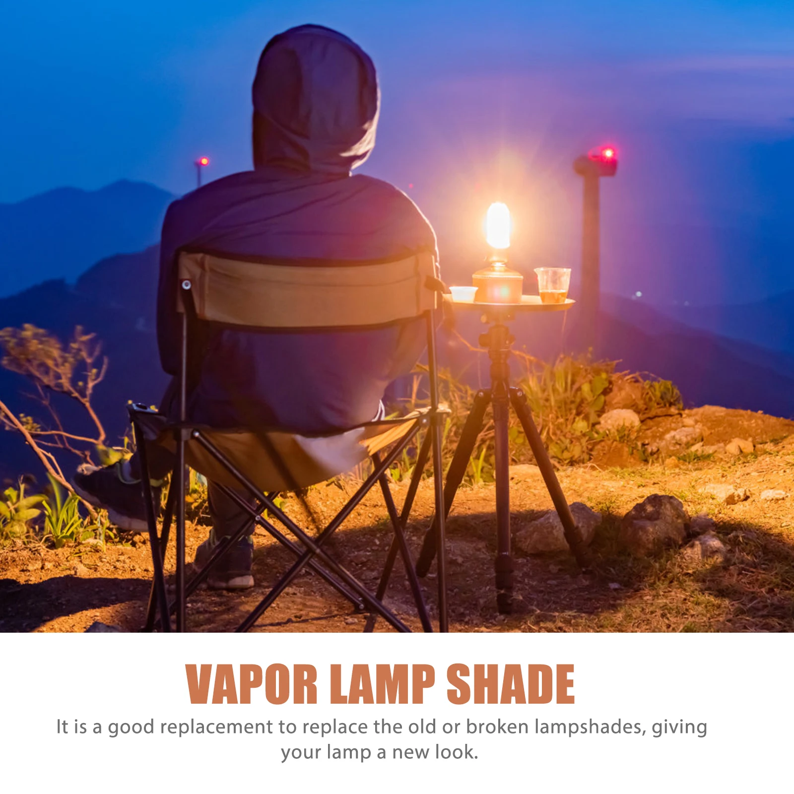 

Glass Lamp Chimney Transparent Heat-Resistant Oil Lamp Glass Cover Retro Style Decorative Shade Lantern Cover