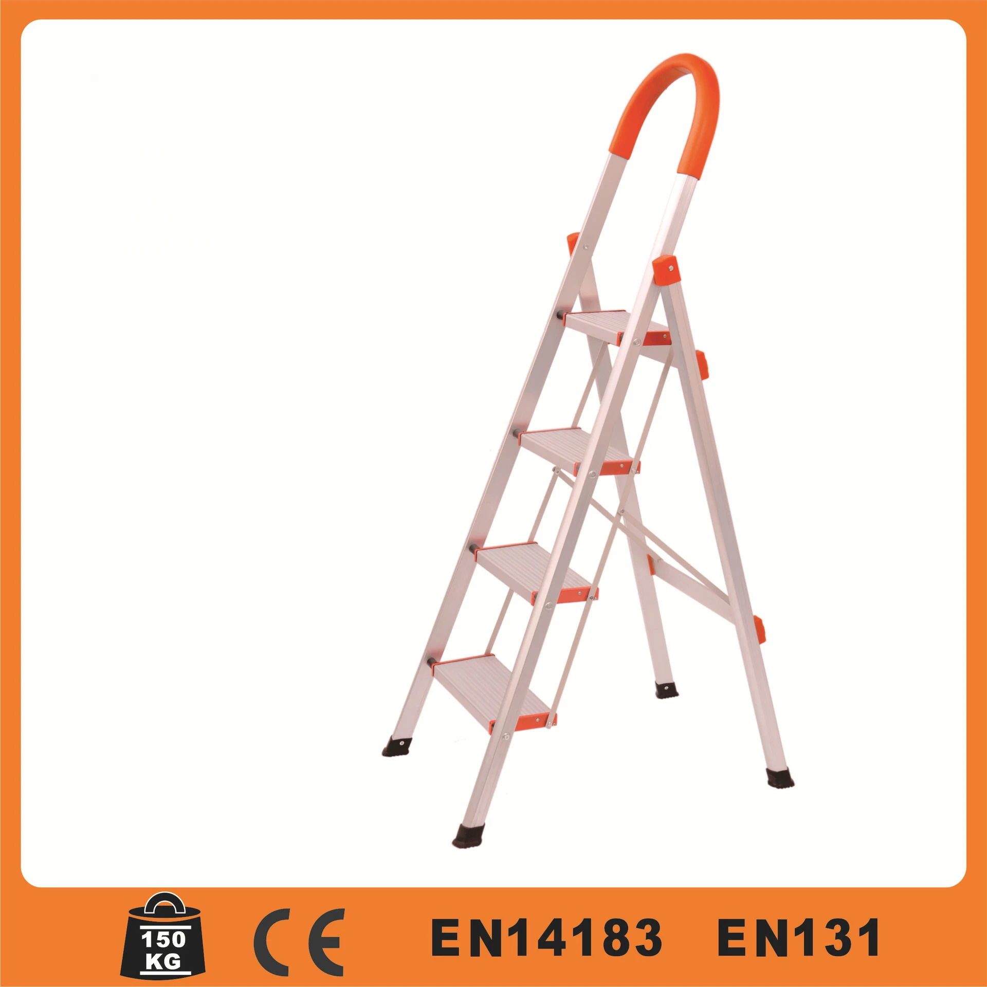 D-type butler aluminum ladder folding