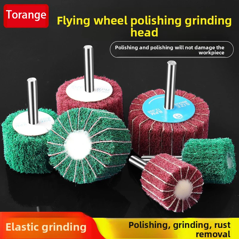 

Baijie Cloth Grinding Head Nylon Grinding Head Metal Rust Removal Tool Stainless Steel Wire Drawing Wheel