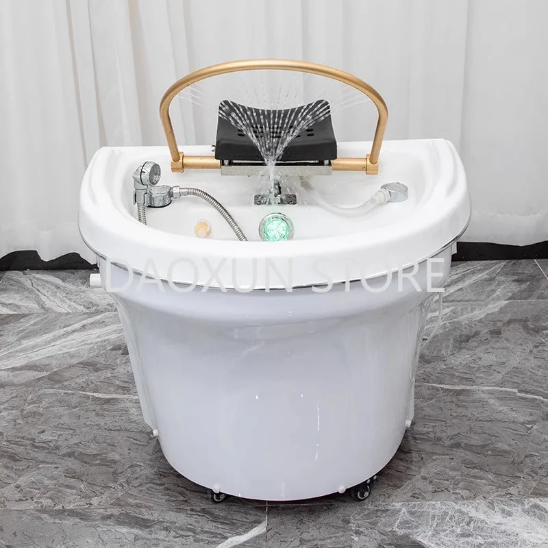 Spa Hairdresser Salon Washbasin Professional Hair Therapy Thai Massage Shampoo Bed Stretcher Makeup Chair Wash Interior Beauty