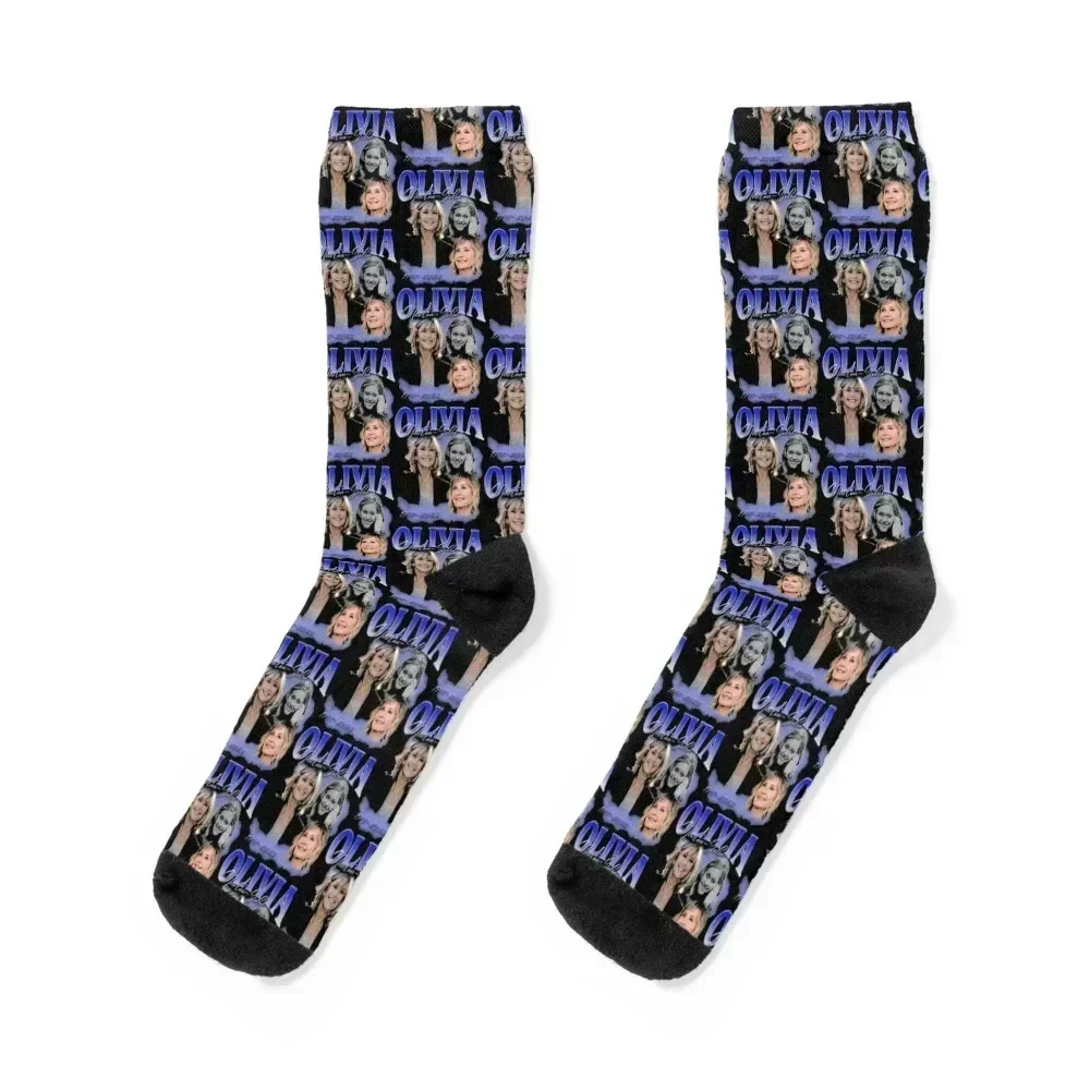 

Olivia Newton John Socks kids crazy Thermal man winter japanese fashion Boy Child Socks Women's