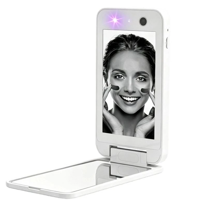 B51C UV Ultraviolet Sunscreen Detection Sunscreen Tester LED Light Type-C Intelligent UV Mirror Portable Dressing