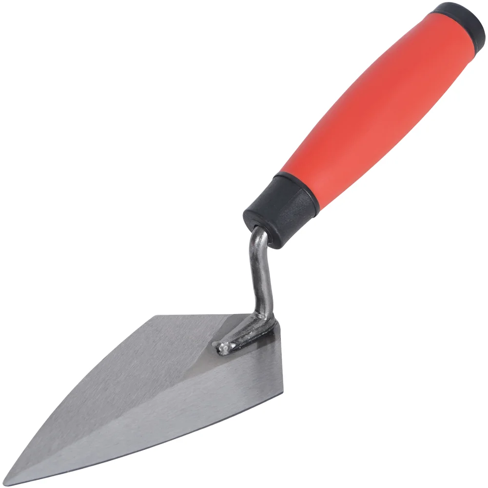 Carbon Steel 6-Piece Bricklaying Tool Set for Tile Masonry Use with Ergonomic Non-Slip Grip 10 inch and 11 inch Size