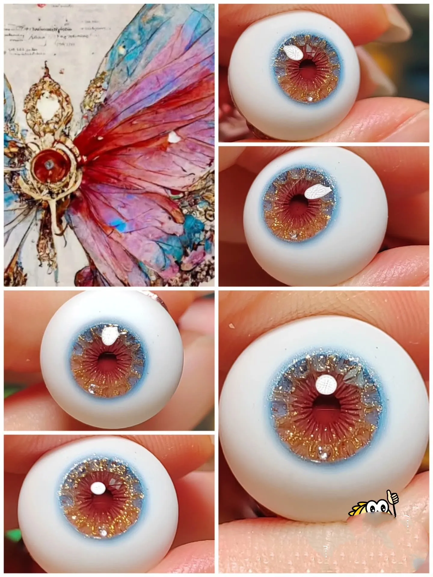 Doll Accessories 12mm 14mm 16mm 18mm Safe Eyeball 1/4 1/6  BJD Doll Eye  