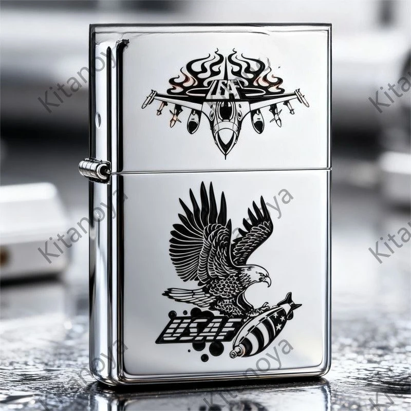 2026 New Creative Eagle Aircraft Kerosine Lighter, Good-looking, Windproof and Personalized Engraved Lucky Gift for Men