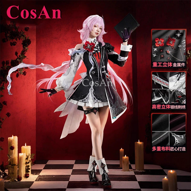 

CosAn Game Honkai: Star Rail 7 марта костюмы для косплея длинная ночная луна элегантная боевая форма карнавальная вечеринка одежда для ролевых игр