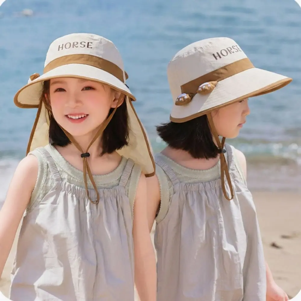 

Big Brim Children's Sun Hat Sun Protection Foldable Children Beach Cap UV Resistant Breathable Summer Sunshade Hat
