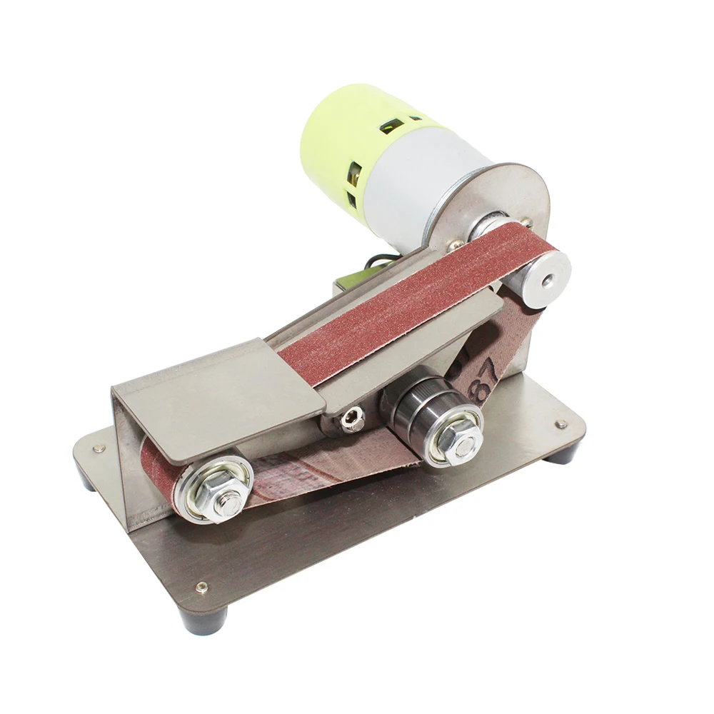 Grinder 15degree Fixed Angle Knife Sharpener Belt Sander 7 Level Adjustable Polisher Polishing Machine with 10pcs Sanding Belts