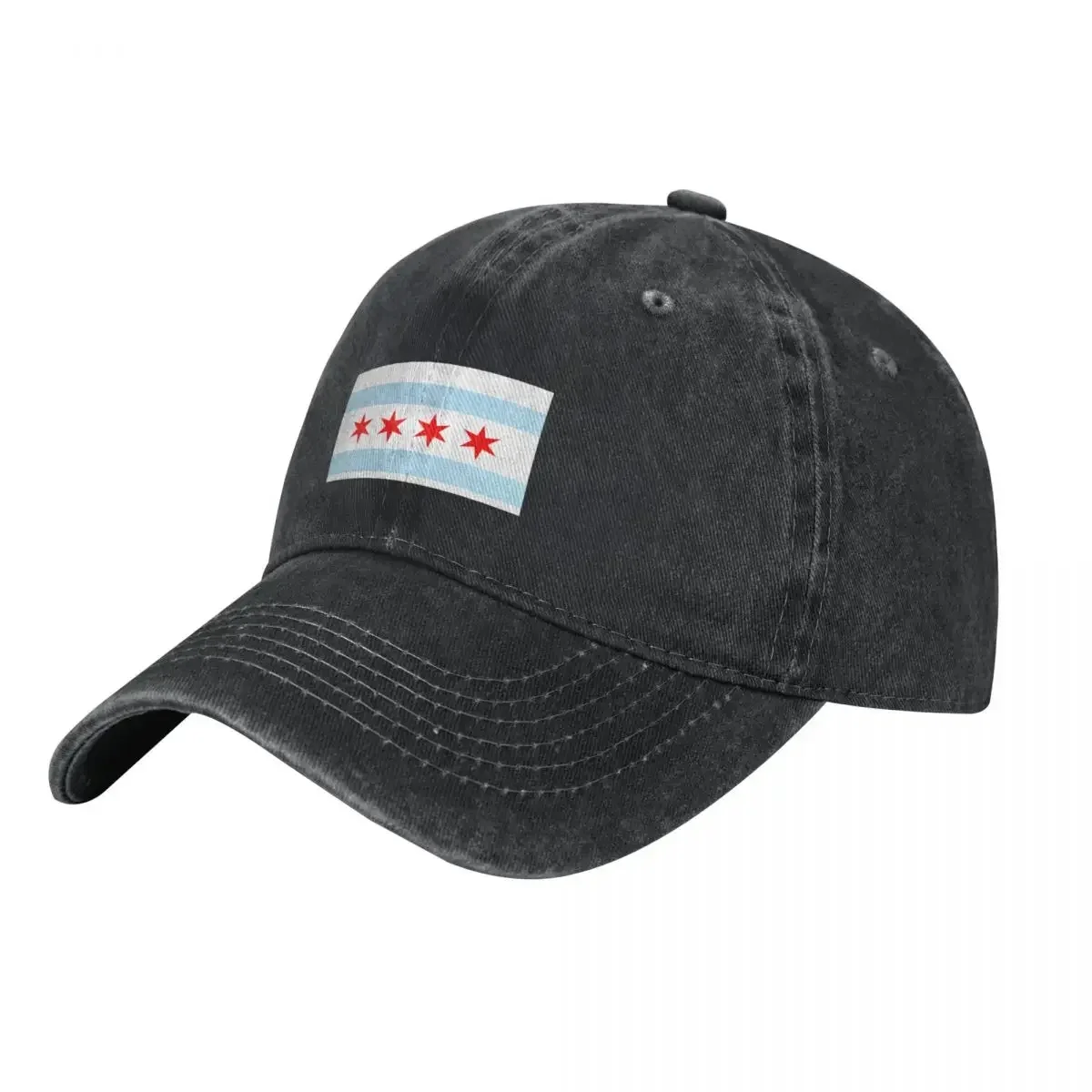 Chicago Illinois State - Flag Baseball Cap Anime Hat Golf Wear Hip Hop Big Size Hat Caps Women Men's