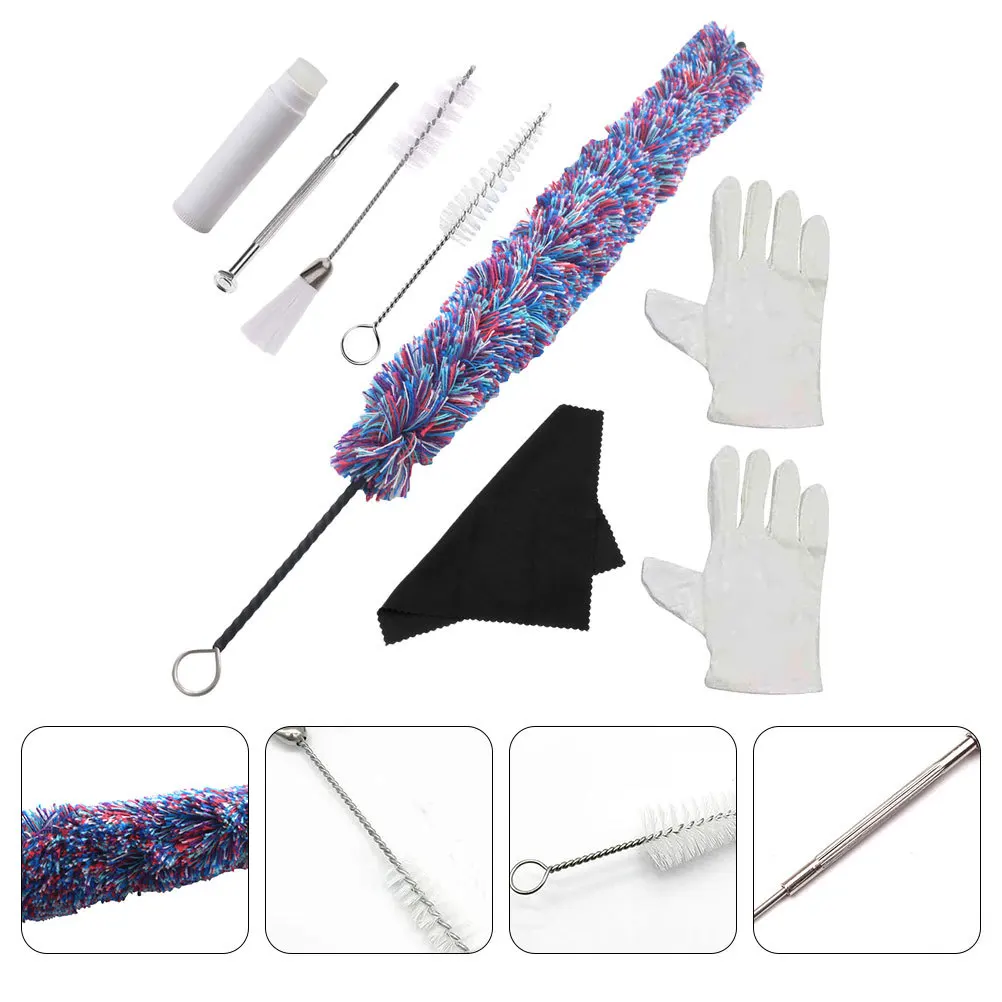 

1Set Saxophone Cleaning Cloth Professional Durable Suppleness Wipe Cloth Sax Cleaning Brush Mouthpiece Cleaner Instrument Wiping