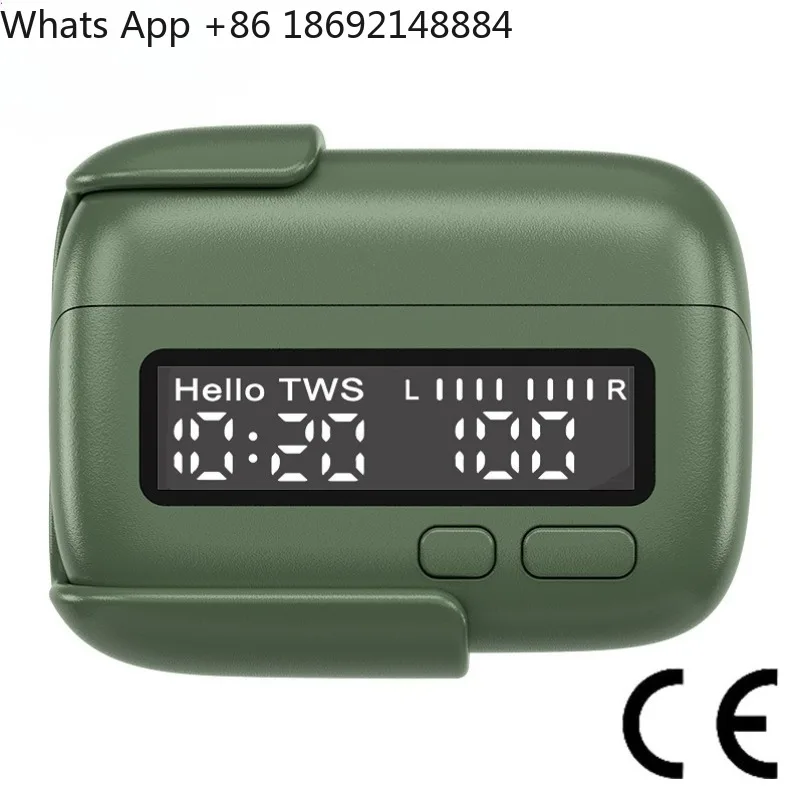 New Portable Wireless Bluetooth Headset BB Machine Unique Retro Digital Display Clock