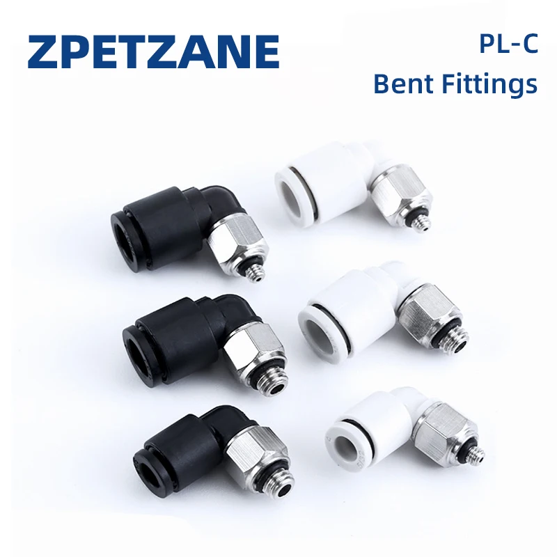 Pneumatic Fittings Quick Micro Mini Connector Air Pipe Plug PL4-M3/M4/M5/6mm Thread Elbow Joint