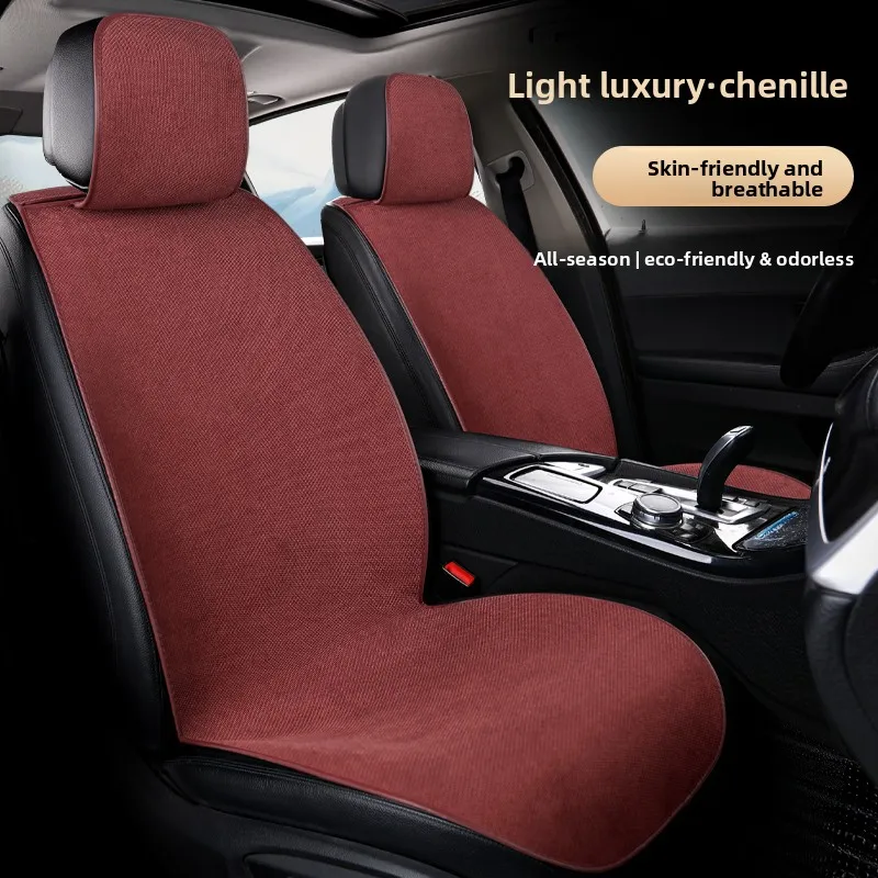 

Universal Linen Car Seat Cover Four Season Auto Flax Comfortable Breathable Anti-Slip Covers Cushion SUV Car Seat Protection