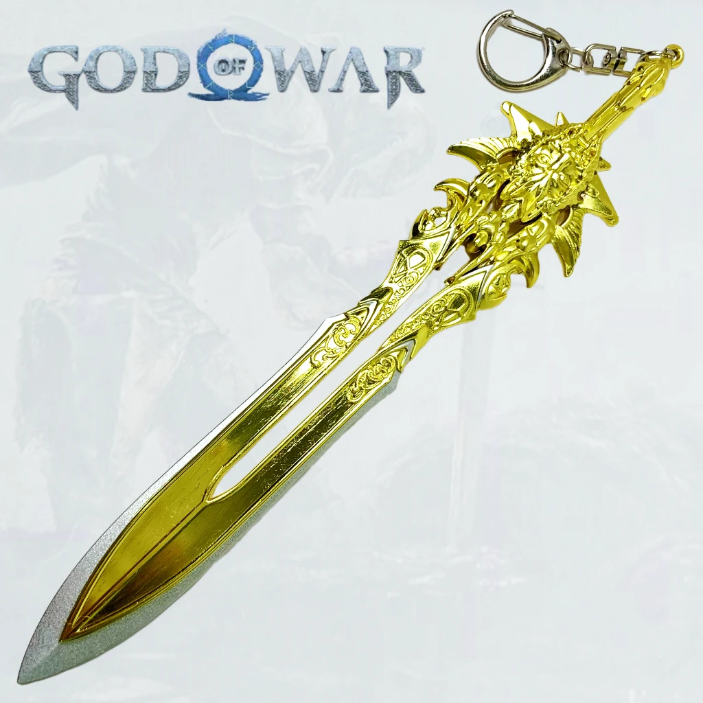 Épée Katana en métal Kratos God of War, couteau Ninja Original samouraï japonais Katana Sabre, accessoires de Cosplay, jouet accessoire, 7.9 pouces