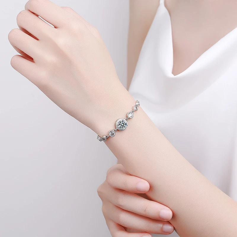 Luxurious Hip-Hop Crystal Bracelet Fashionable Charming Exquisite Adorable Dazzling Jewelry Gift