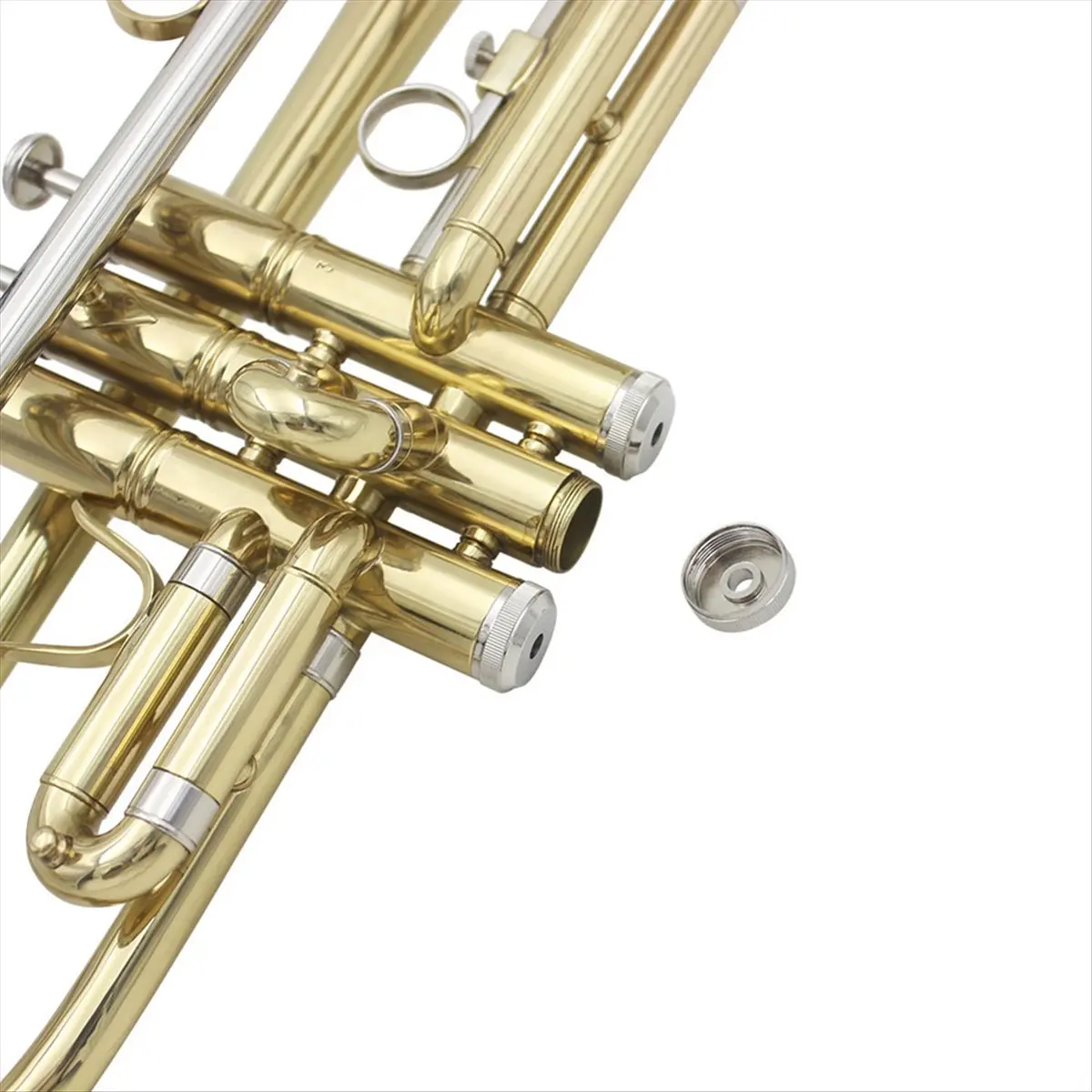 【D75C】3Pcs Trumpet Button Bottom Screw Piston Trumpet Replacement Parts & Accessories Trumpet Repair Accessories Upper Cover