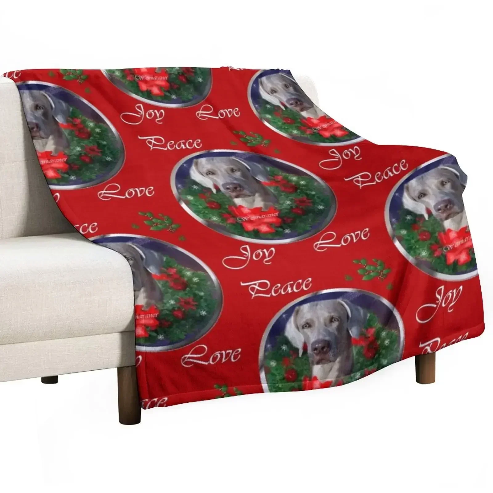 Weimaraner Christmas Gifts Throw Blanket sofa bed Summer Retros Sofa Thins Blankets