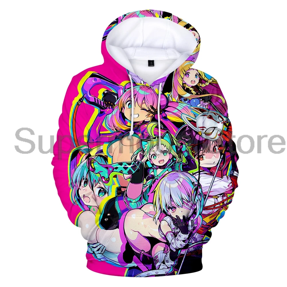 Dohna Dohna دعونا نفعل أشياء سيئة معًا أنيمي هوديي كم طويل ملابس الشارع الشهير الرجال النساء مقنعين البلوز ملابس ثلاثية الأبعاد