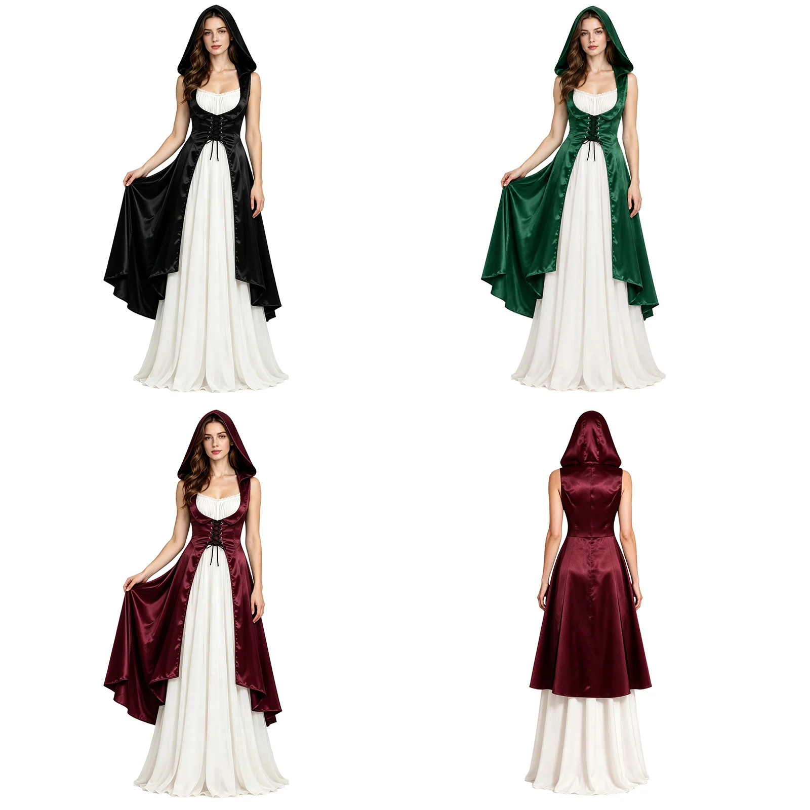 Robe Vampire Médiévale Fendue – photo 3