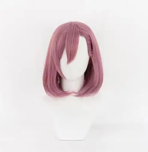 wig Synthetic Hair Anime 2.5 Dimensional Seduction Lilysa Amano Cosplay Wigs Short 35cm Cosplay Wig Heat Resistant Wig