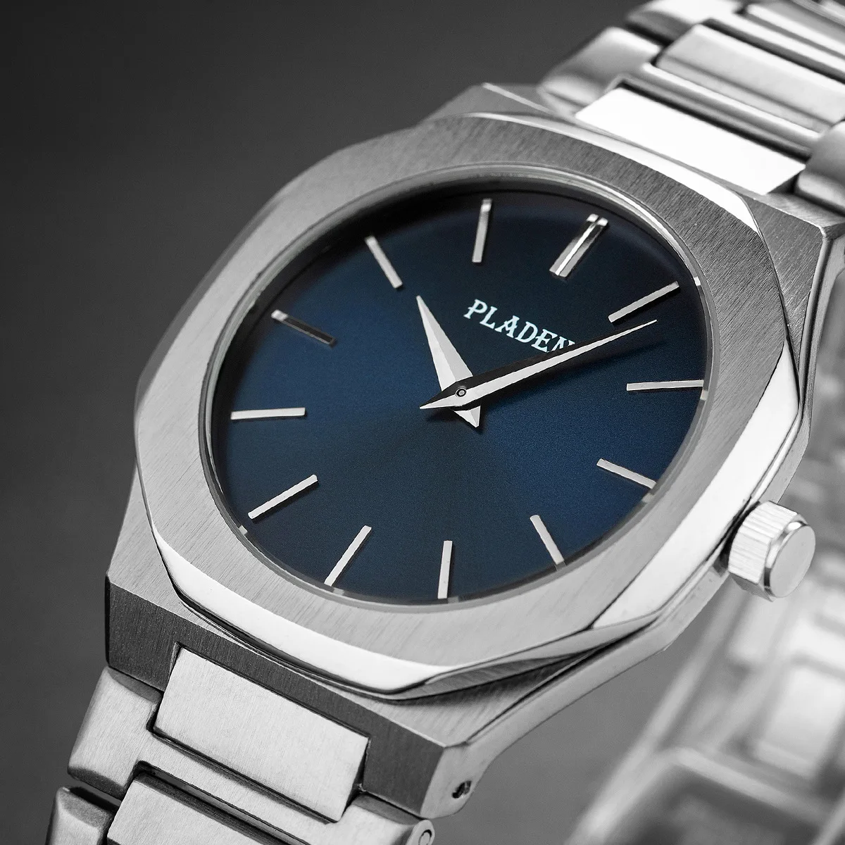 

Poney Watch Классические деловые ультратонкие кварцевые мужские часы из нержавеющей стали Водонепроницаемые спортивные часы Коробка для доставки