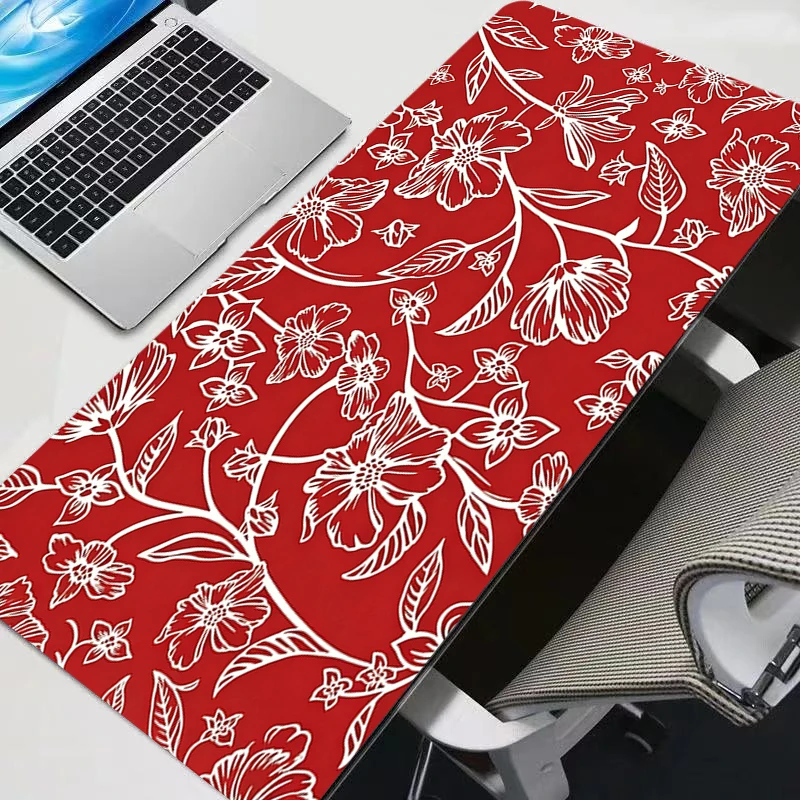 Large Mouse Pad Flower Art XXL Gamer Keyboard Mousepad Pc Computer Desk Mat Gaming Pad Mouse Mats For CS GO LOL 900x400