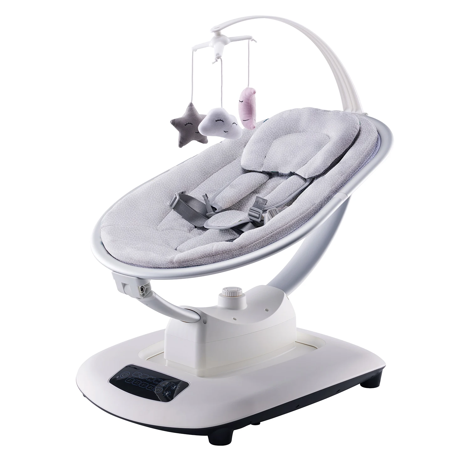 Elektrische wipstoeltje met slimme afstandsbediening 5D-schommeltechnologie, adaptieve verstelingsmodus voor muziekbibliotheek voor baby's van 0-6 maanden