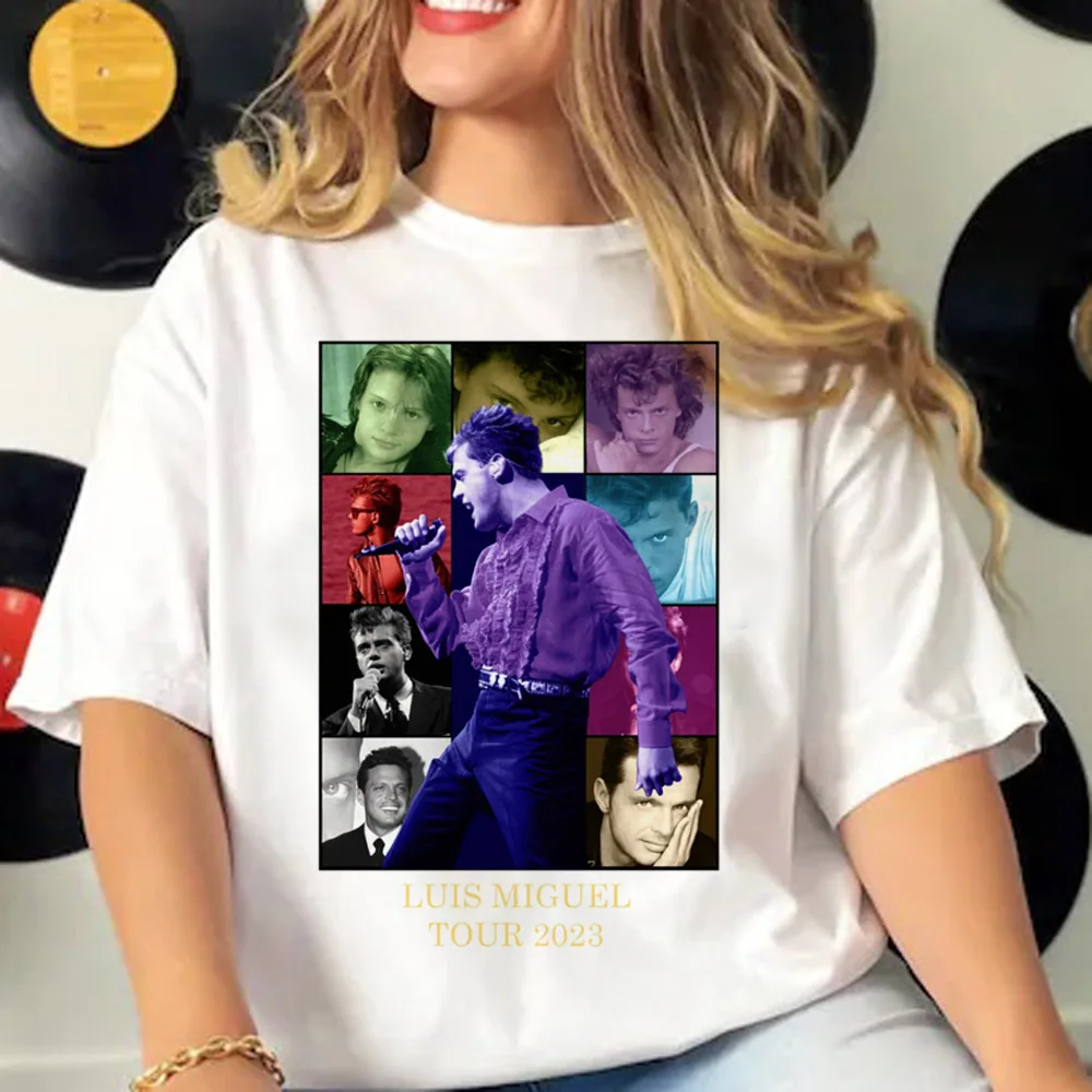 Luis Miguel T-Shirt für Damen, dehnbares bedrucktes Design, weibliche Anime-Kleidung – Detail 2