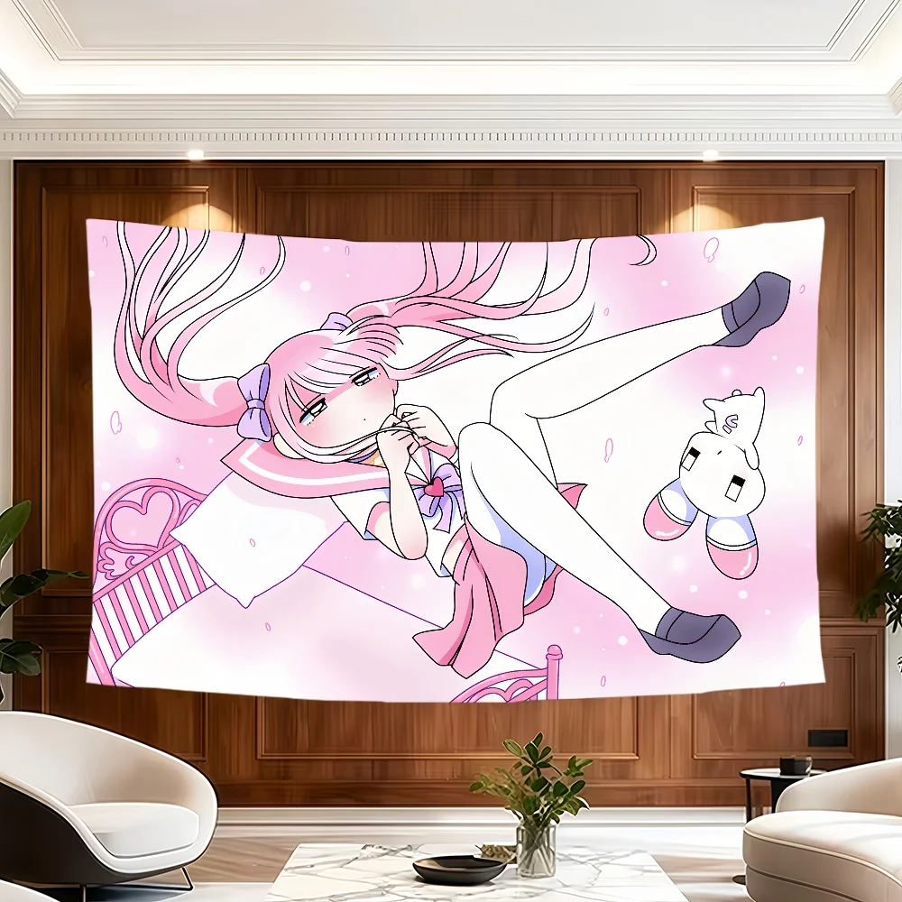 Anime Menhera Chan Flagge, dekorative Banner, geeignet für Outdoor-Camping, Familienfeiern und Gartenwände, Geschenk – Detail 6