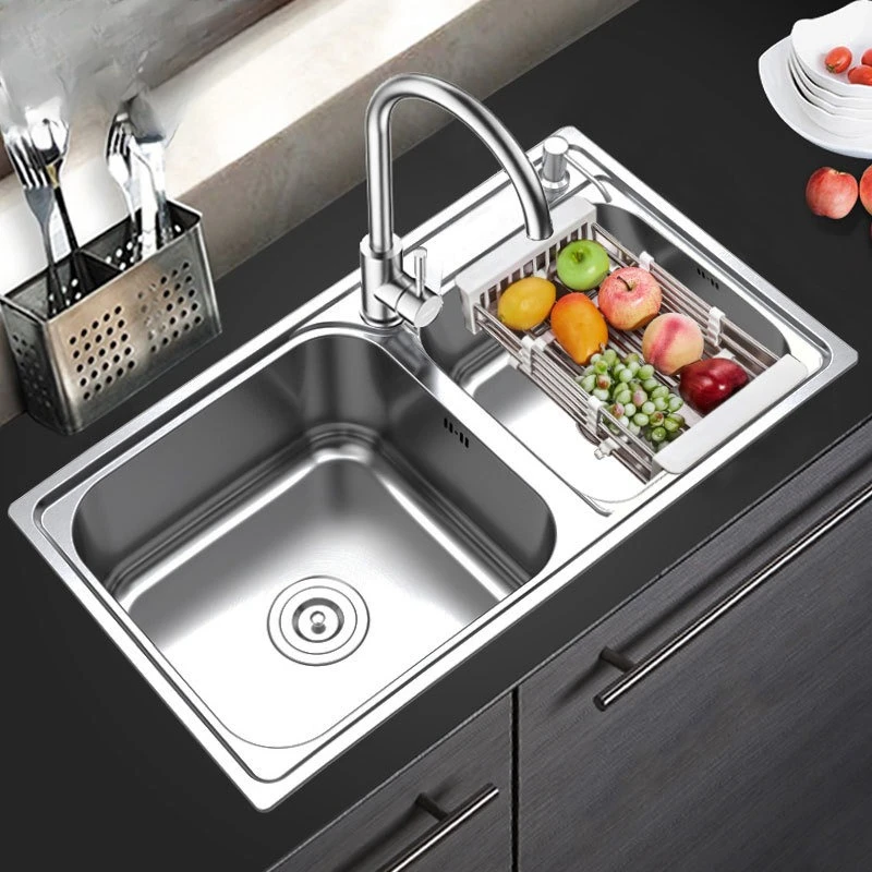 

304 stainless steel kitchen sink sink double sink dishwashing basin washbasin set dishwashing sinks