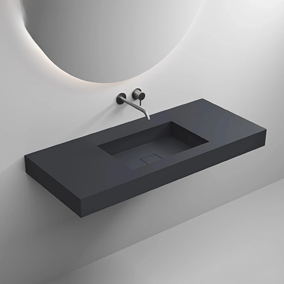 

Artificial stone Qimei stone integrated basin washbasin washbasin under the counter wall-mounted basin washbasin