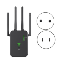 1200M Wifi Repeater 2.4G 5G Wireless Router Signal Booster Extender 4 Antenna Router Signal Amplifier For Home