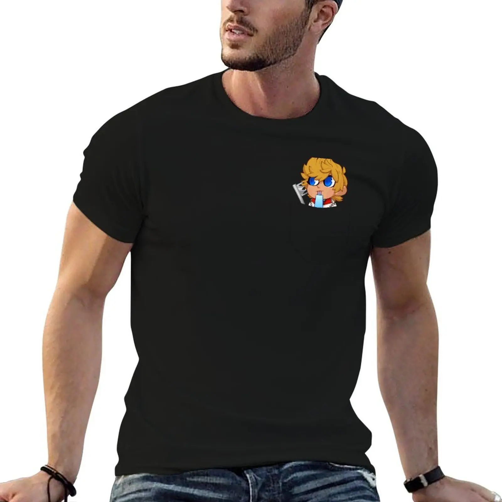 

Pocket Roxas T-Shirt t shirts for man slim fit t shirts cotton 100% T-Shirt