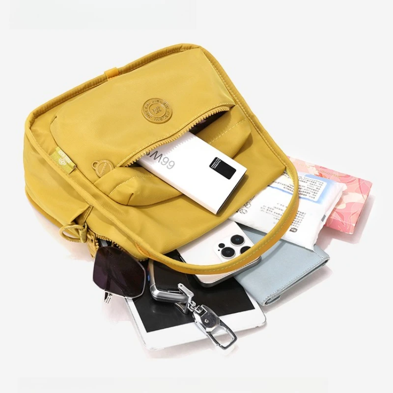 

Fashion Women Tote Yellow Nylon Handbag and Purse Lady Crossbody Bag for Everyday & Work Essentials Female Shoulder Bag bolso