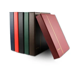 Stamp Collection Coin Album Book A4 Acid Free Collecting Album Binder for Banknote Badges Tokens Commemorative Currency Postcard